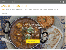 Tablet Screenshot of angloindianchef.co.uk
